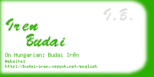iren budai business card