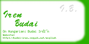 iren budai business card